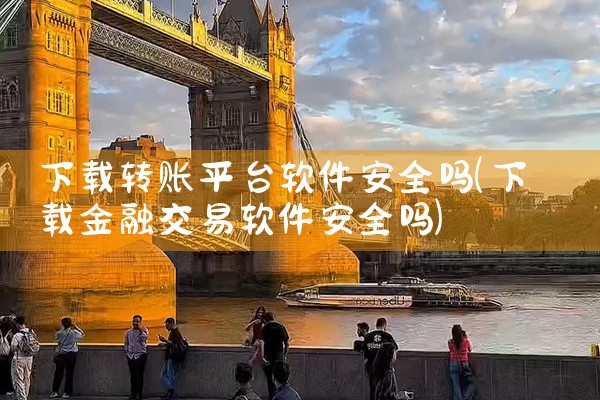 下载转账平台软件安全吗