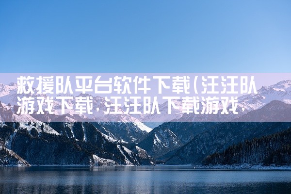 救援队平台软件下载