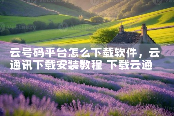 云号码平台怎么下载软件