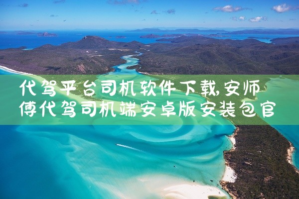 代驾平台司机软件下载
