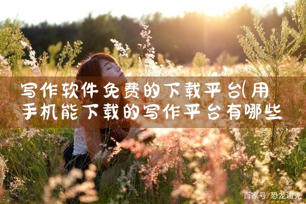 写作软件免费的下载平台