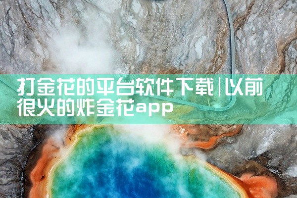 打金花的平台软件下载